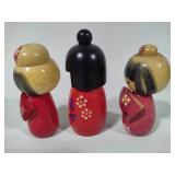 Japanese Kokeshi Wooden Dolls