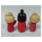 Japanese Kokeshi Wooden Dolls