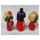 Japanese Kokeshi Wooden Dolls