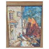 Vintage Oil Painting Signed Hopper