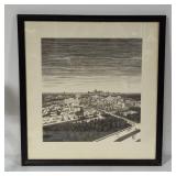 Karl Hoeffle Lithograph of Houston TX