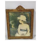 'Miss Simplicity' Vintage Framed Art