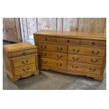 dresser and night stand