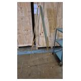 cart and easel