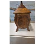 painting and wooden customized urn