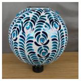 Solar Gazing Ball 10' Mosaic Glass Garden Globe $59.99 Retail - Brand New