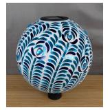 Solar Gazing Ball 10' Mosaic Glass Garden Globe $59.99 Retail - Brand New