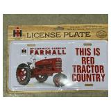 Brand New Farmall License Plate