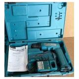 (2) Makita cordless drills, chargers and flashlight