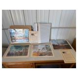 (4) Prints by acclaimed wildlife artist  David Maass