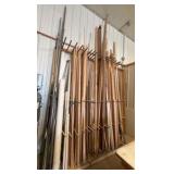 Vertical Lumber Storage Rack w/ trim pieces