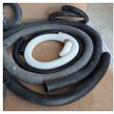 Plastic flexible hoses, 2 dust collection hoods