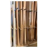 Vertical Lumber Storage Rack w/ trim pieces