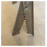 Portable Sawbuck Stand, steel splitting wedges