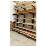 7-tier Steel Horizontal storage rack w/lumber