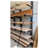 7-tier Steel Horizontal storage rack w/lumber