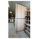 Steel rack with wood