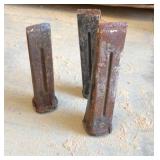 Portable Sawbuck Stand, steel splitting wedges