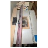Bosch router, table fence; Tapering jig.  6-drawer cabinet