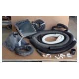 Plastic flexible hoses, 2 dust collection hoods