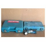 (2) Makita cordless drills, chargers and flashlight