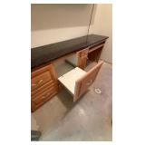 Desk with granite top