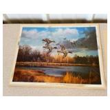(4) Prints by acclaimed wildlife artist  David Maass