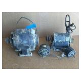 (4) Motors: MASTER motor 1/2 hp, 1.5HP, Redmond, and 2 more