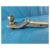 Stainless steel trailer hitch ball mount with a 2-inch shank and a pre-installed 2' trailer ball.