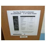 (Pair) AES AU-AESRADIA2 5 1/4' Home Theater Two-Way On-Wall Loudspeaker