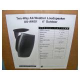 AES 4' AWS1 2-Way Weatherproof Indoor / Outdoor Loudspeaker