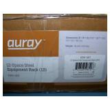 Auray ERS-12U 12-Space Steel Equipment Rack with 3' Locking Casters - NEW IN BOX