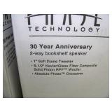 (Pair) Phase Technology PA60 CA 2-Way Bookshelf Speakers - Dark Oak - NEW IN BOX