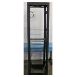 Lowell Audio Video (AV) Equipment Rack / Enclosure with Built-In Fan and Power Strip
