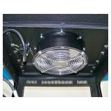 Lowell Audio Video (AV) Equipment Rack / Enclosure with Built-In Fan and Power Strip