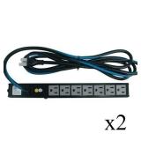 (2) Middle Atlantic PD-715SC-NS 7-Outlet Slim Power Strips - NEW IN BOX