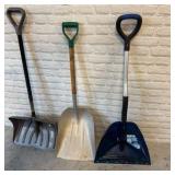 snow shovels