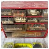 Misc. tools, bits, and Ryobi battery charge