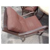 Very large Patio Table 64" with 6 Chairs