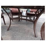 Very large Patio Table 64" with 6 Chairs