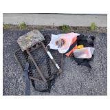 Tree Stand with Safety Harness and Seat Warmer
