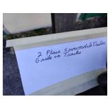 2 Place Snowmobile Trailer Guide on Tracks