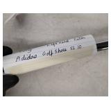 Pinnacle Right Hand Putter,  Adams Right Hand #5 Hybrid, Ping Left Hand Putter, Adida Golf Shoes Size  10