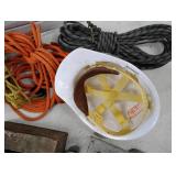 Mud Stick End, Foam Canoe Bracket, Can Crusher, Rope, Hardhat and pump