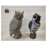 Pair of Garden Owls