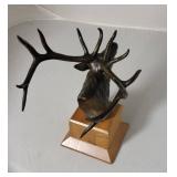Signed S.L. Knight Bugling Elk Bronze Sculpture ~ 65/200