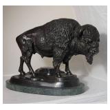 Carl Kauba Bronze Buffalo Sculpture