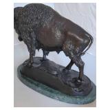 Carl Kauba Bronze Buffalo Sculpture