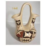 Hand Painted Hopi Wedding Vase by Alice Dashee of Walpi Village