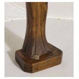 Vintage Folk Art Carved Gothic Monk Figure
